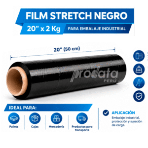 fil de embalaje negro de 20 pulgadas 2 kilos